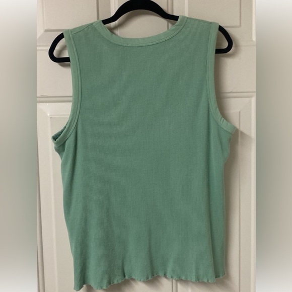 Dex 100% Cotton Mint Green Cotton Top - Picture 2 of 6